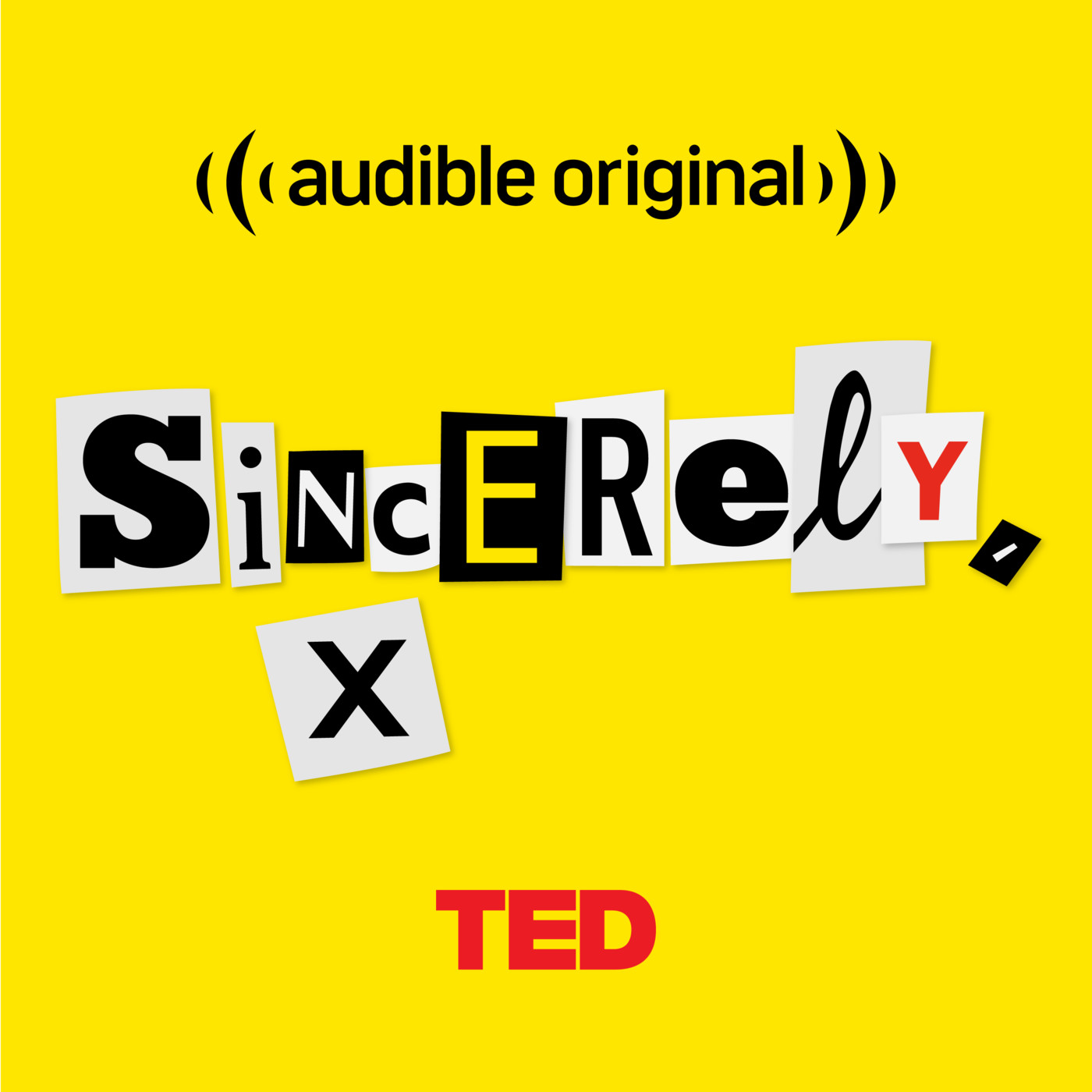 Sincerely, X cover